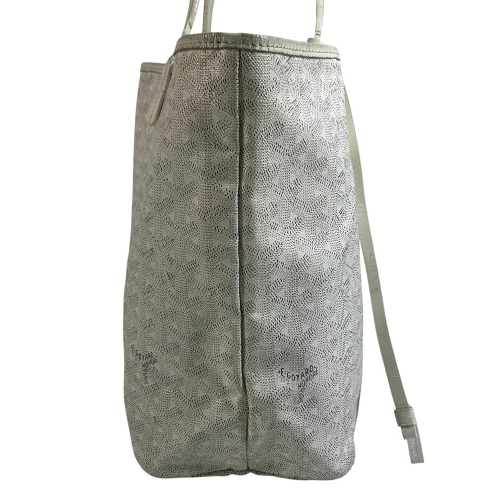 GOYARD Shoulder Saint Louis PM Saint Louis PM Logo Shoulder Bag Tote Bag PVC/Leather White Used