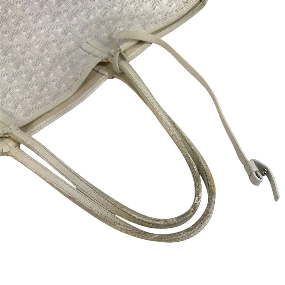 GOYARD Shoulder Saint Louis PM Saint Louis PM Logo Shoulder Bag Tote Bag PVC/Leather White Used