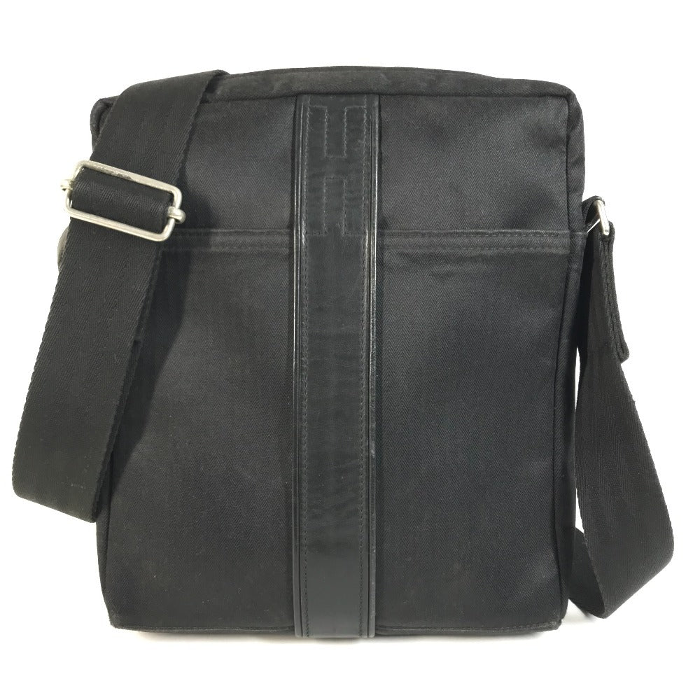 HERMES Acapulco Bandouliere Bag Crossbody Pochette Shoulder Bag cotton Black Used