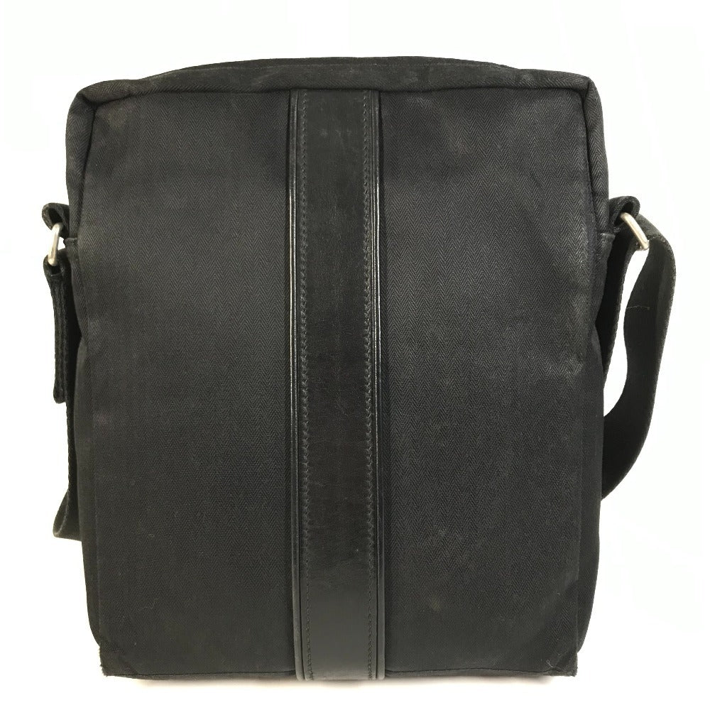 HERMES Acapulco Bandouliere Bag Crossbody Pochette Shoulder Bag cotton Black Used
