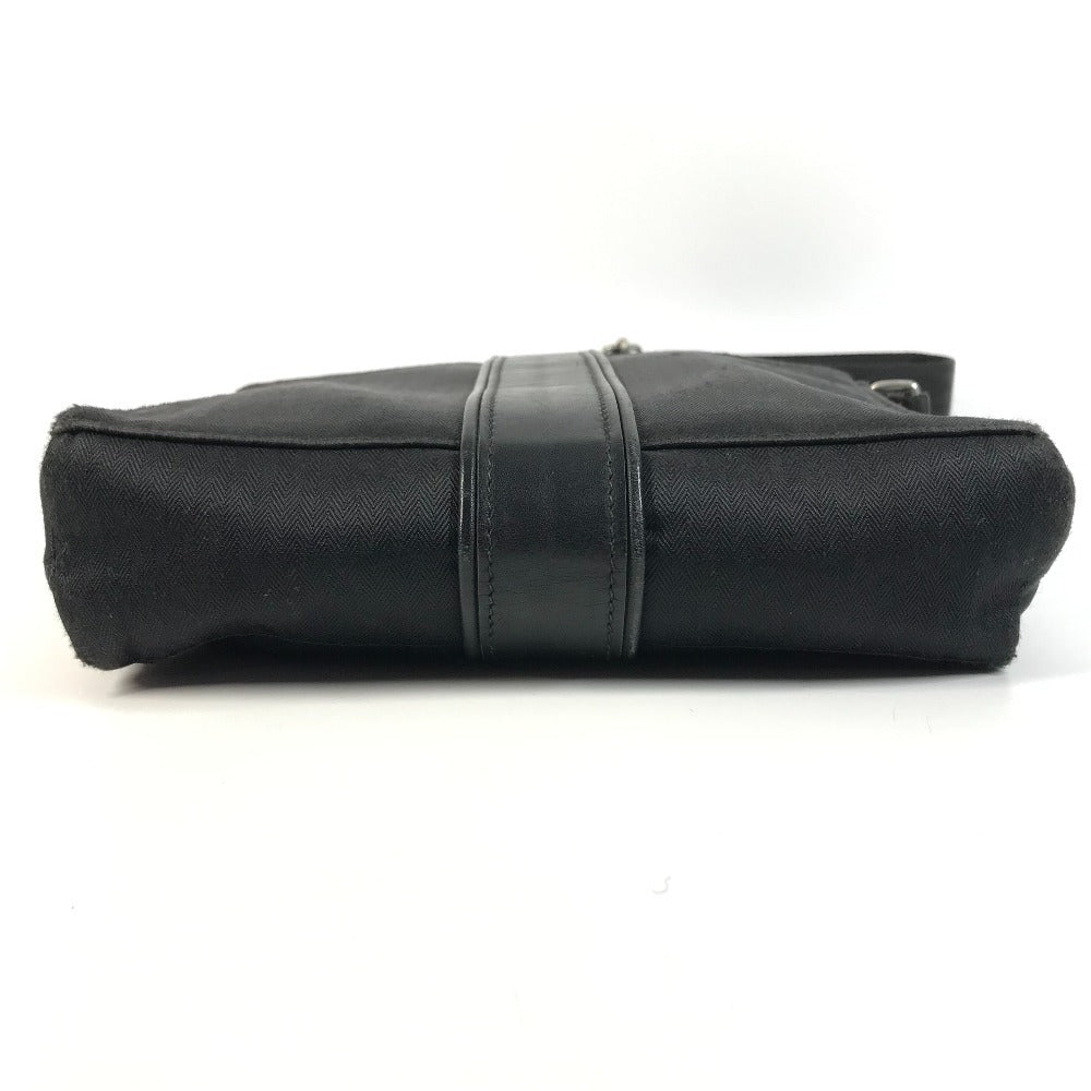 HERMES Acapulco Bandouliere Bag Crossbody Pochette Shoulder Bag cotton Black Used