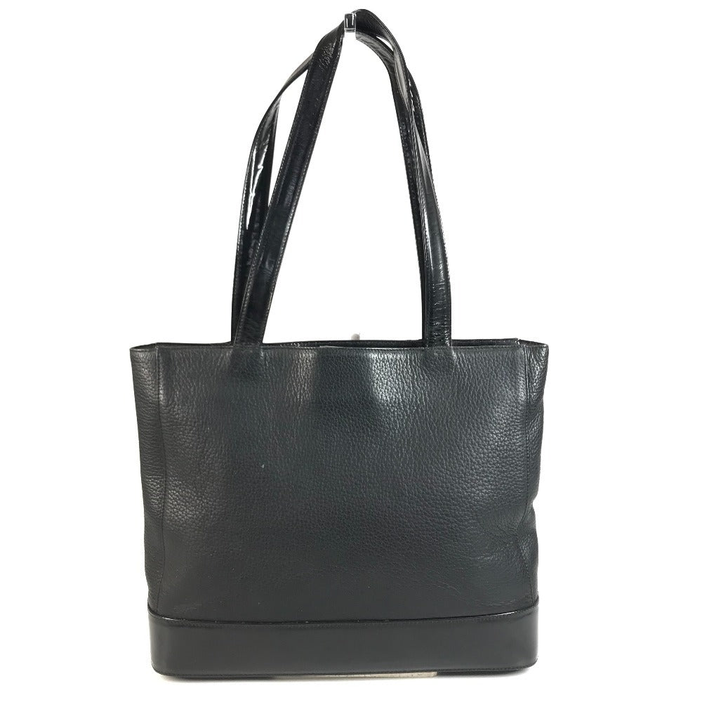 VERSACE vintage Sunburst logo Bag Tote Bag shawl Shoulder Bag Leather Black Used