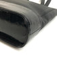 VERSACE vintage Sunburst logo Bag Tote Bag shawl Shoulder Bag Leather Black Used