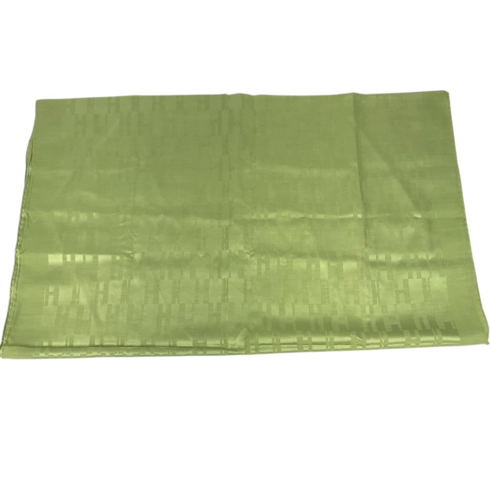HERMES H logo shawl Scarf Stole/Shawl silk / wool Green Used