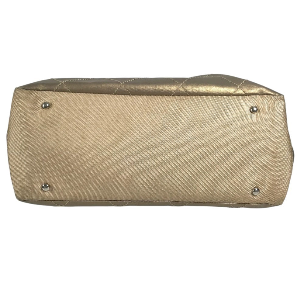 CHANEL Paris Biarritz MM Paris Biarritz MM Tote Bag shoulder bag Shoulder Bag Leather/Canvas GoldBased Used