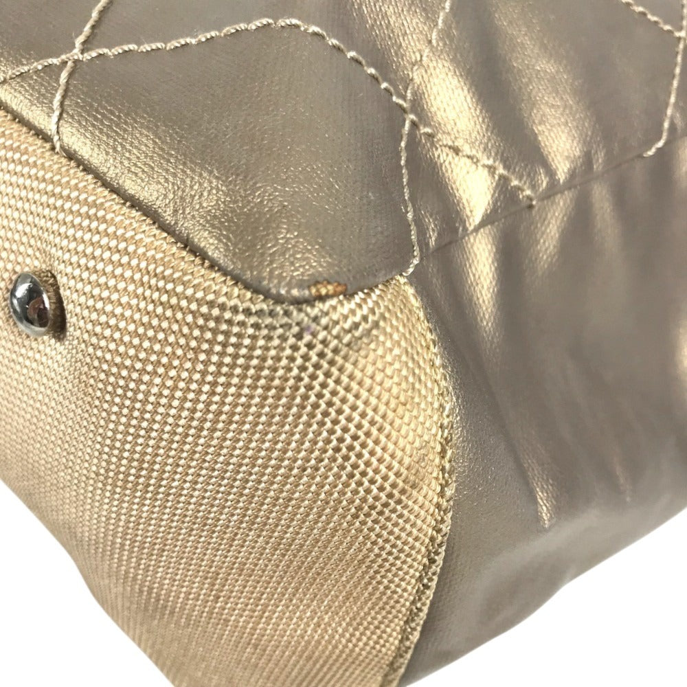 CHANEL Paris Biarritz MM Paris Biarritz MM Tote Bag shoulder bag Shoulder Bag Leather/Canvas GoldBased Used