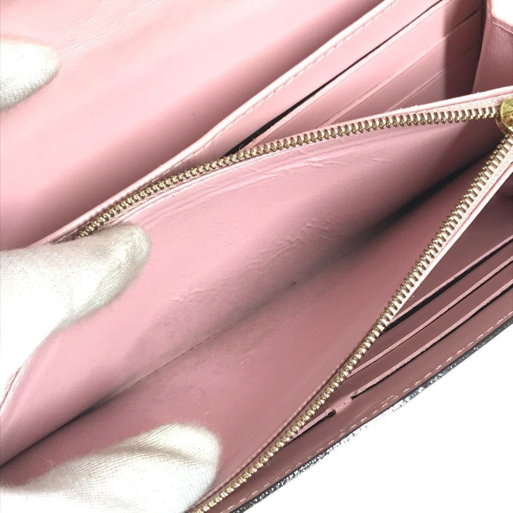 LOUIS VUITTON M61227 MonogramVernis Portefeuille Sarah Portefeuille Sarah Long Wallet Flap Long Wallet MonogramVernis Rose valerine pink Used