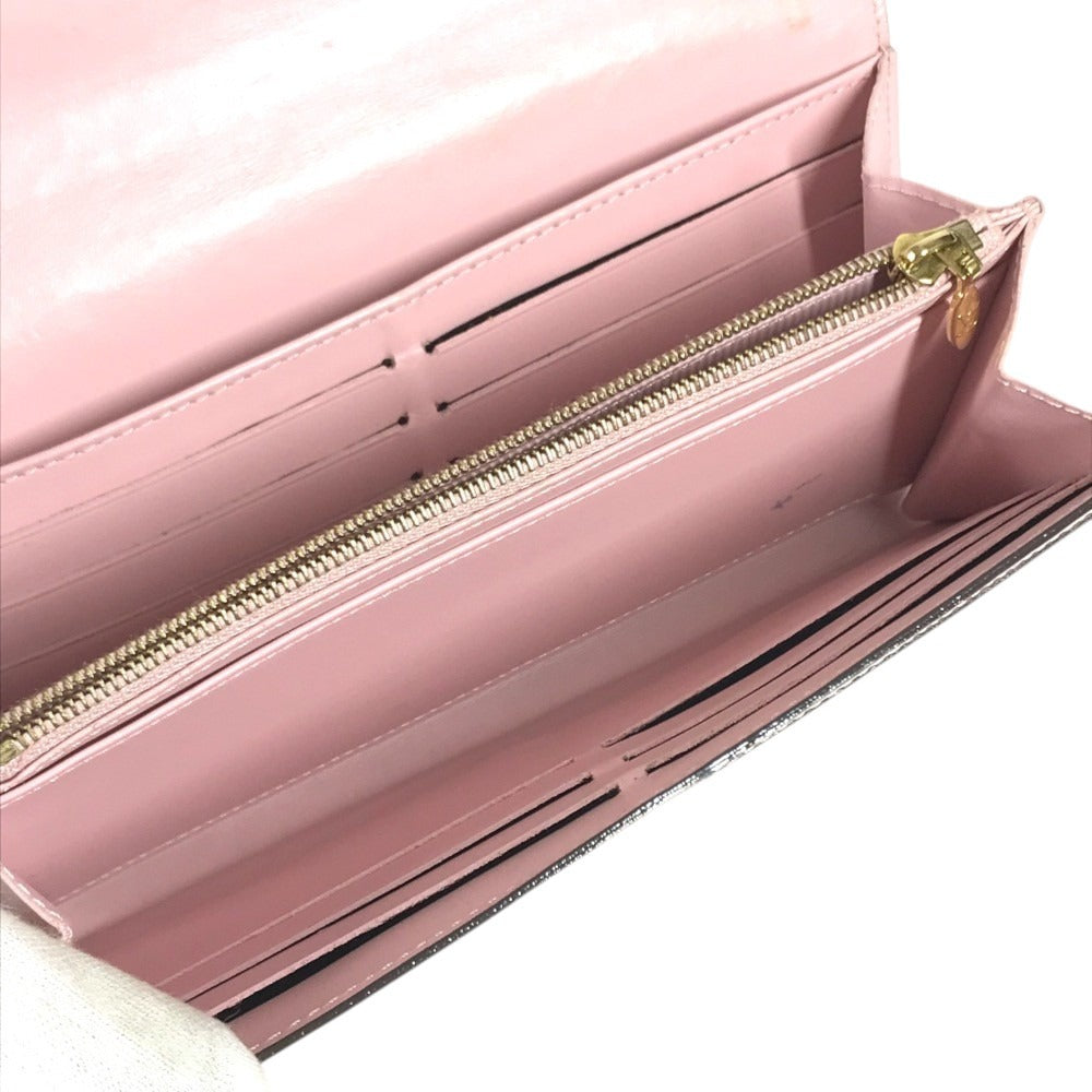 LOUIS VUITTON M61227 MonogramVernis Portefeuille Sarah Portefeuille Sarah Long Wallet Flap Long Wallet MonogramVernis Rose valerine pink Used