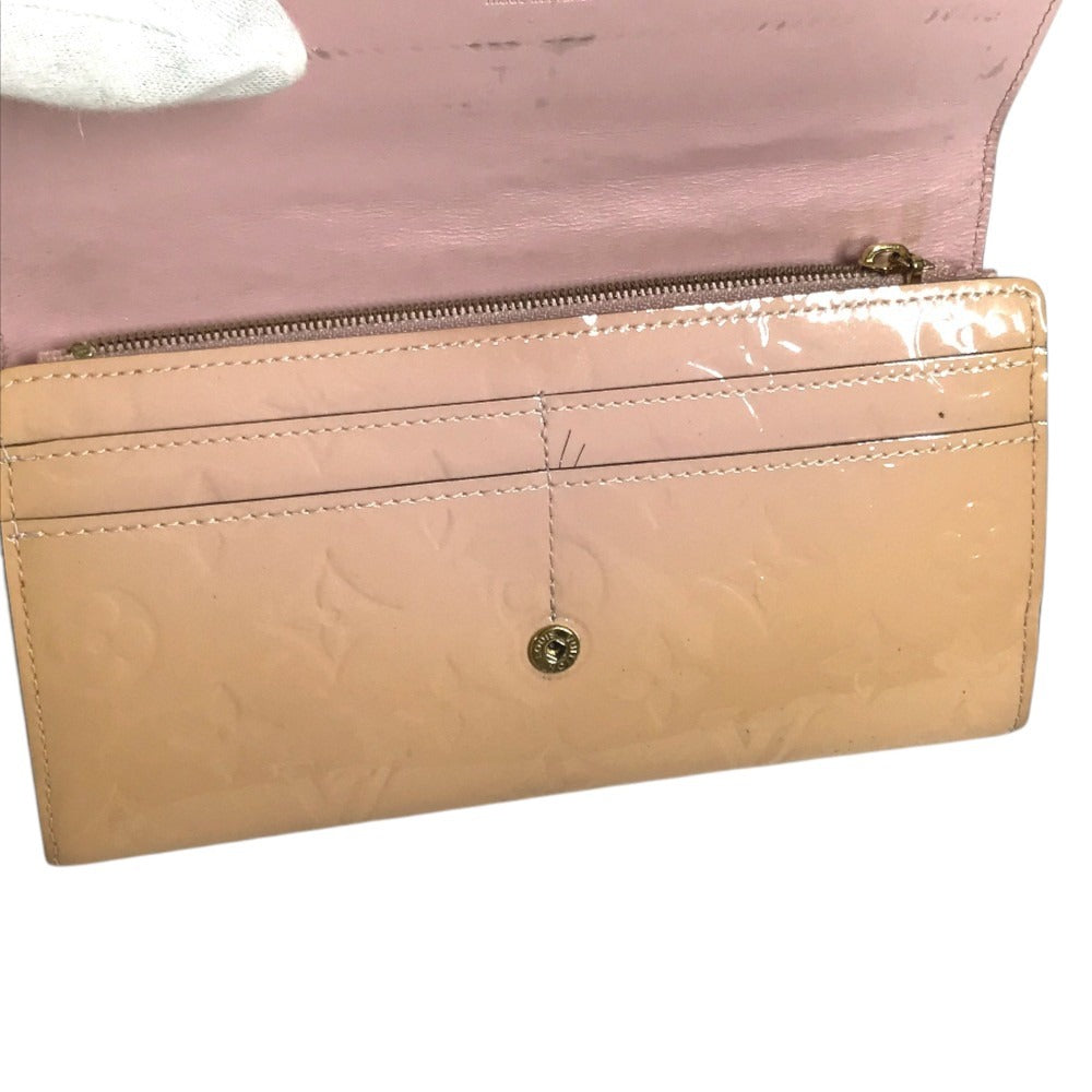LOUIS VUITTON M61227 MonogramVernis Portefeuille Sarah Portefeuille Sarah Long Wallet Flap Long Wallet MonogramVernis Rose valerine pink Used