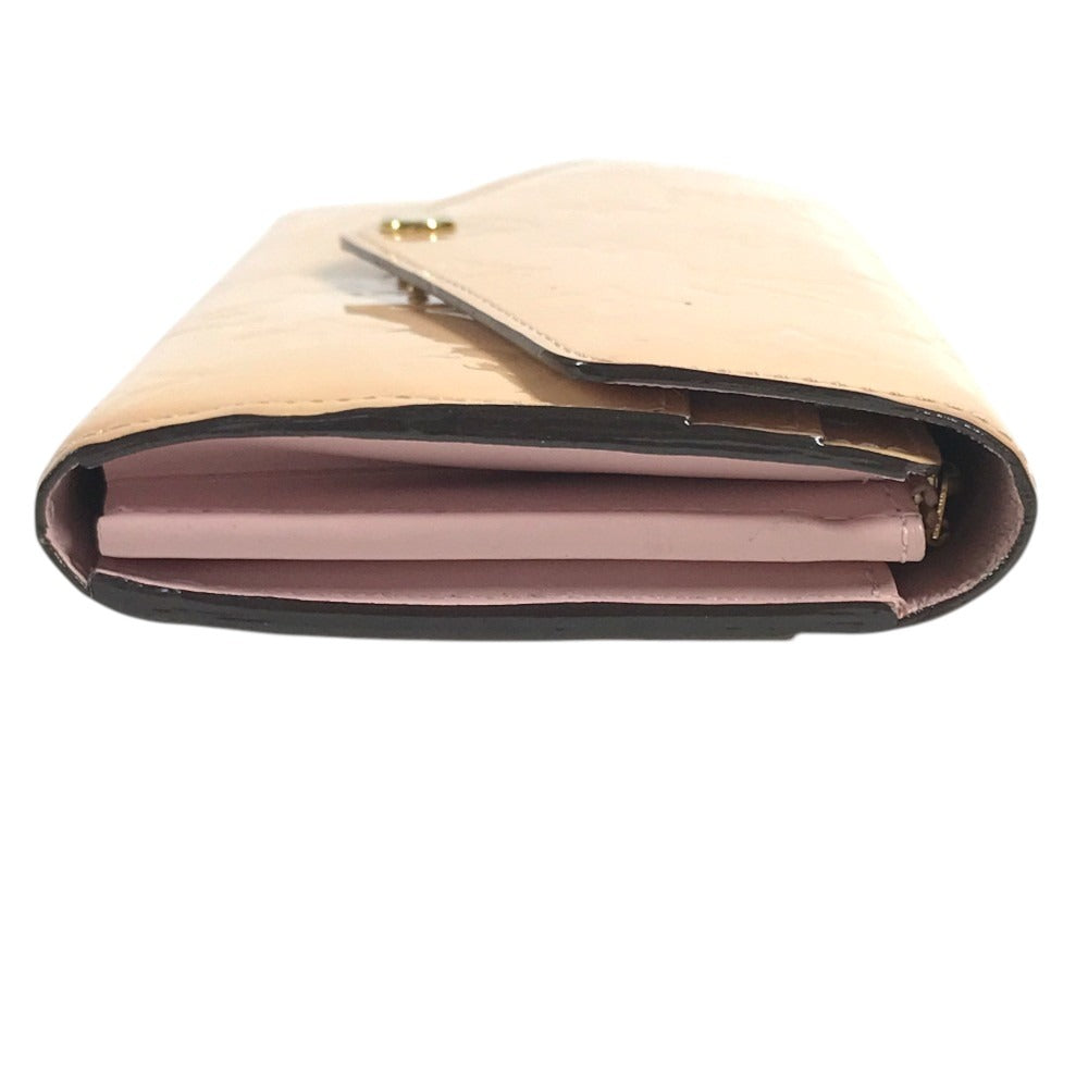LOUIS VUITTON M61227 MonogramVernis Portefeuille Sarah Portefeuille Sarah Long Wallet Flap Long Wallet MonogramVernis Rose valerine pink Used