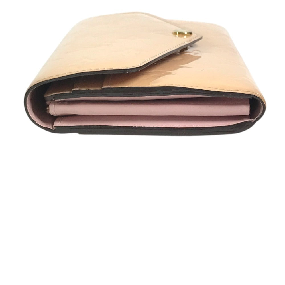 LOUIS VUITTON M61227 MonogramVernis Portefeuille Sarah Portefeuille Sarah Long Wallet Flap Long Wallet MonogramVernis Rose valerine pink Used