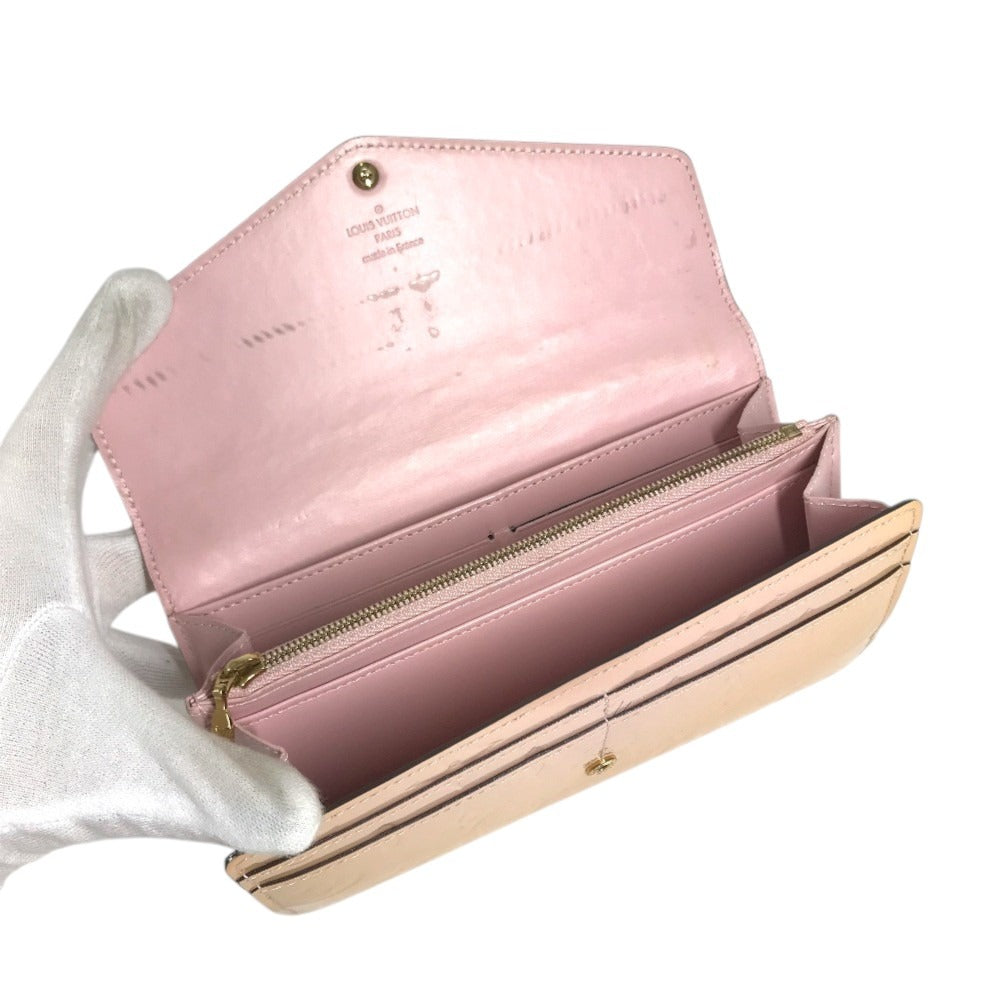 LOUIS VUITTON M61227 MonogramVernis Portefeuille Sarah Portefeuille Sarah Long Wallet Flap Long Wallet MonogramVernis Rose valerine pink Used