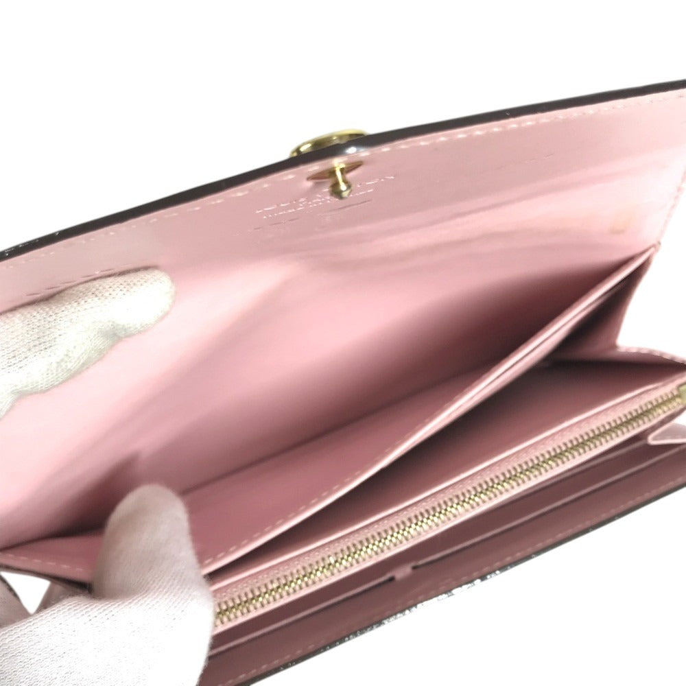 LOUIS VUITTON M61227 MonogramVernis Portefeuille Sarah Portefeuille Sarah Long Wallet Flap Long Wallet MonogramVernis Rose valerine pink Used