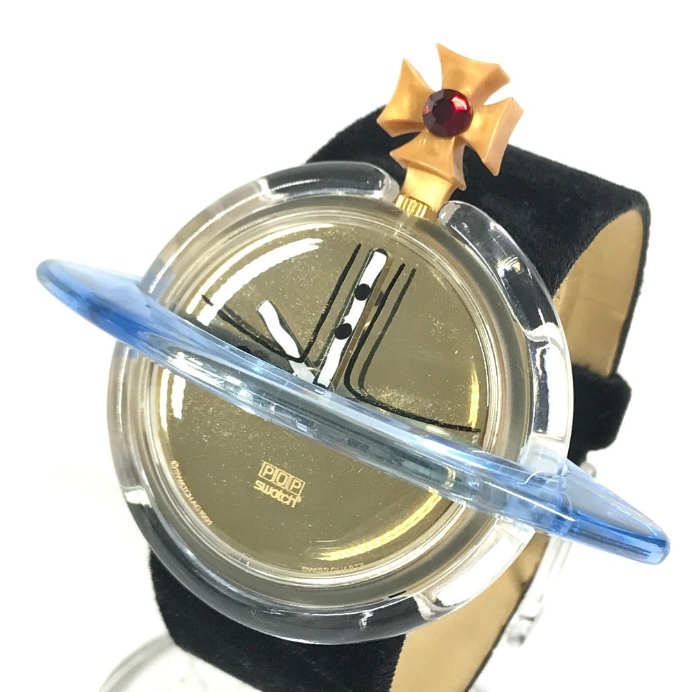 Swatch 不明 Vivienne Westwood collaboration Pop Aube 1993 Men's Watches Women's Watches Wristwatch Plastic Black Used