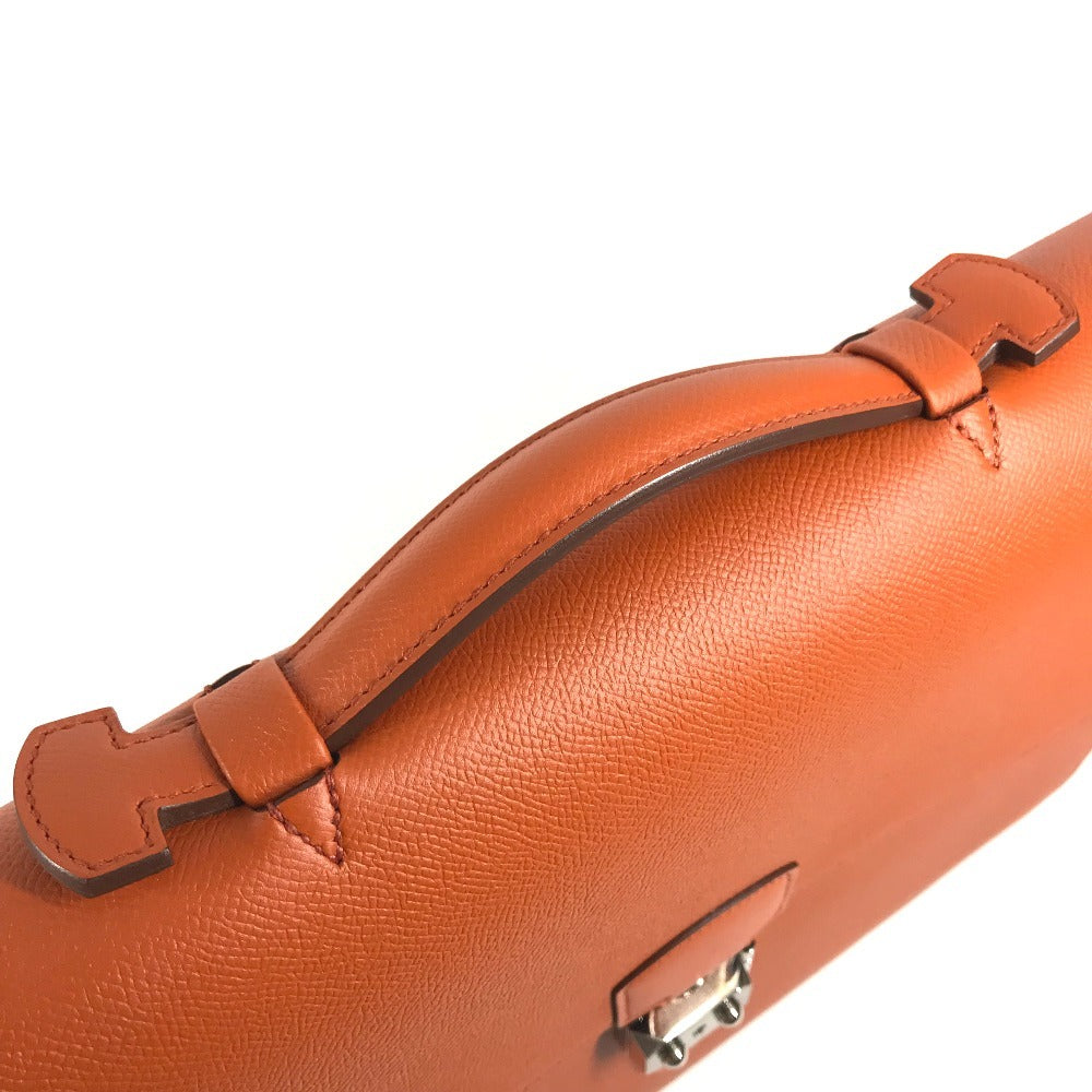 HERMES Sac à de Peches 38 Sac à de Peches 38 Tote bag, shoulder bag, handbag, document bag Business bag Epsom Orange/SilverHardware Used