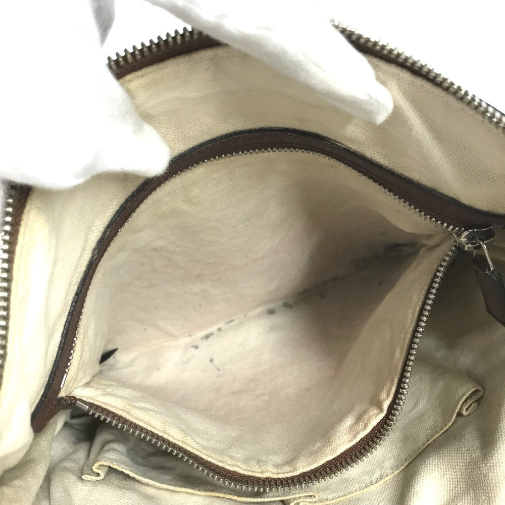 GUCCI 322059 Interlocking G logo Bag Crossbody Pochette Shoulder Bag Leather Brown Used