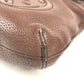 GUCCI 322059 Interlocking G logo Bag Crossbody Pochette Shoulder Bag Leather Brown Used