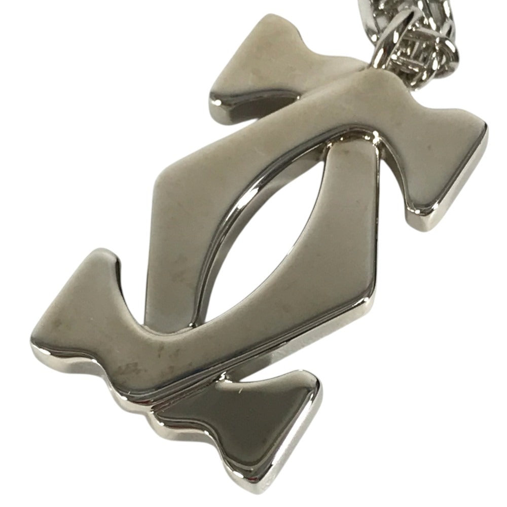 CARTIER Charm Key Holder charm logo Necklace Choker Chain Necklace Accessory Pendant top Metal Silver Used