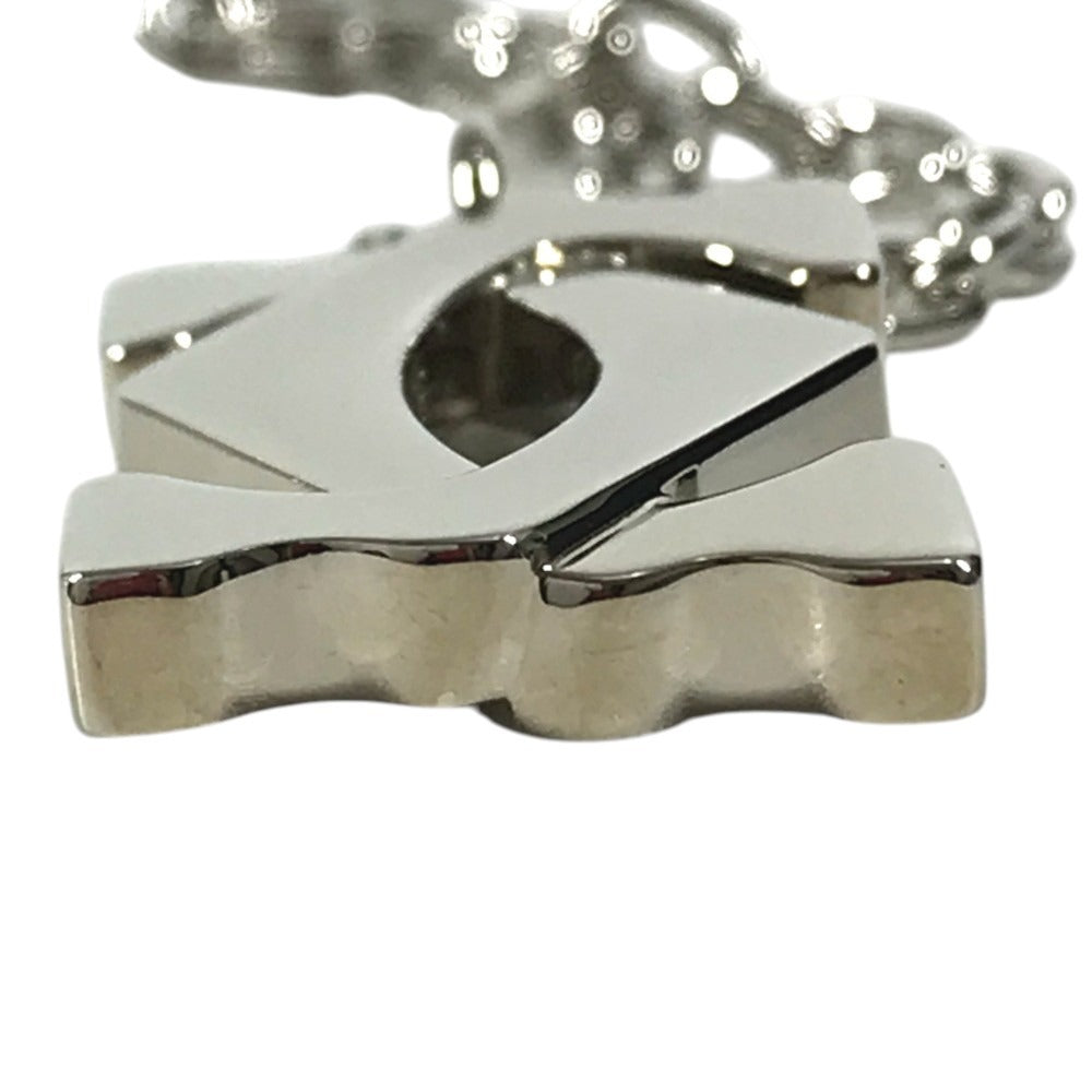 CARTIER Charm Key Holder charm logo Necklace Choker Chain Necklace Accessory Pendant top Metal Silver Used