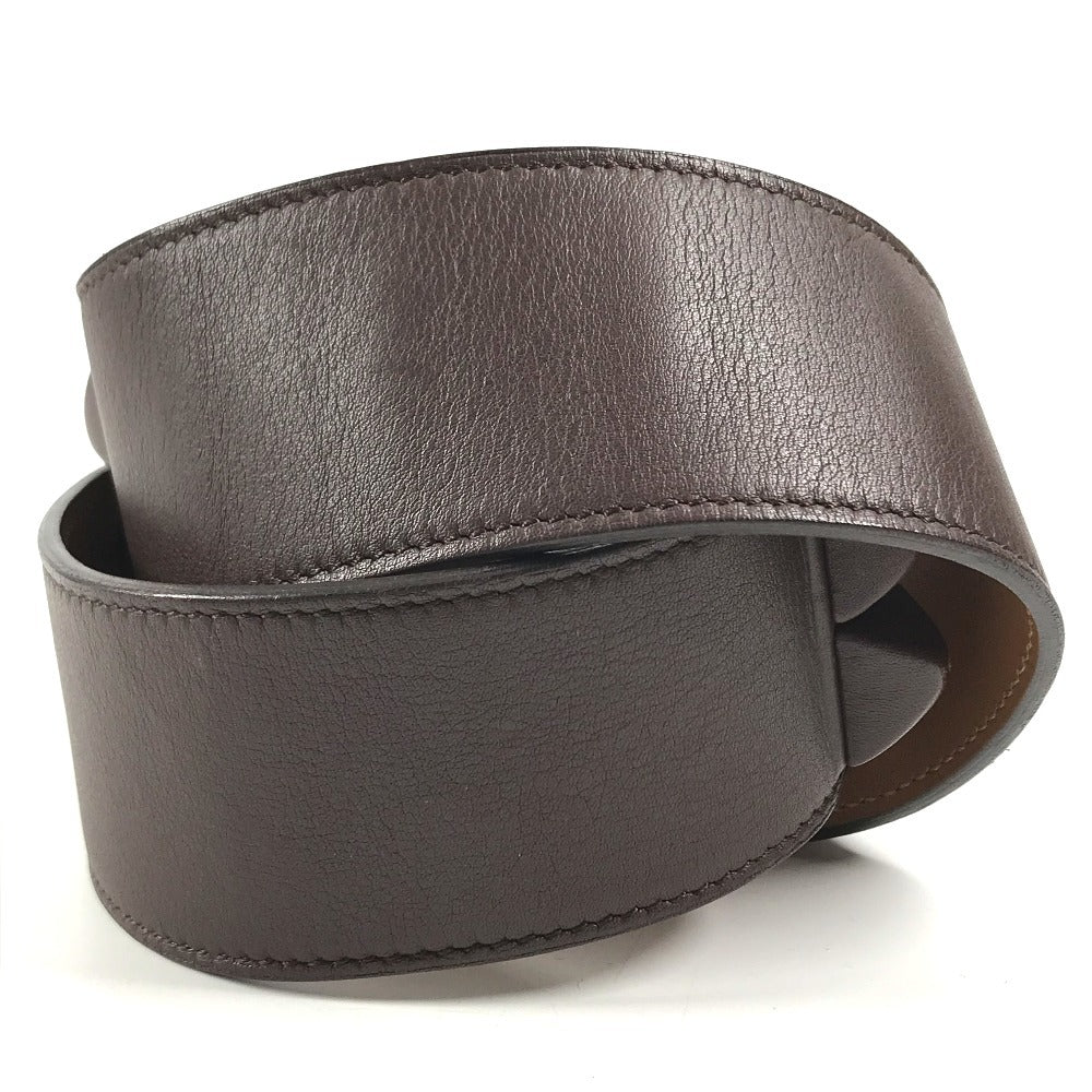 HERMES Cory Edssian Cory Edssian Wide belt for bottoms belt Leather Brown Used
