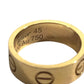 CARTIER Love Ring Accessory Jewelry Ring YG750 Gold Used