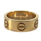 CARTIER Love Ring Accessory Jewelry Ring YG750 Gold Used