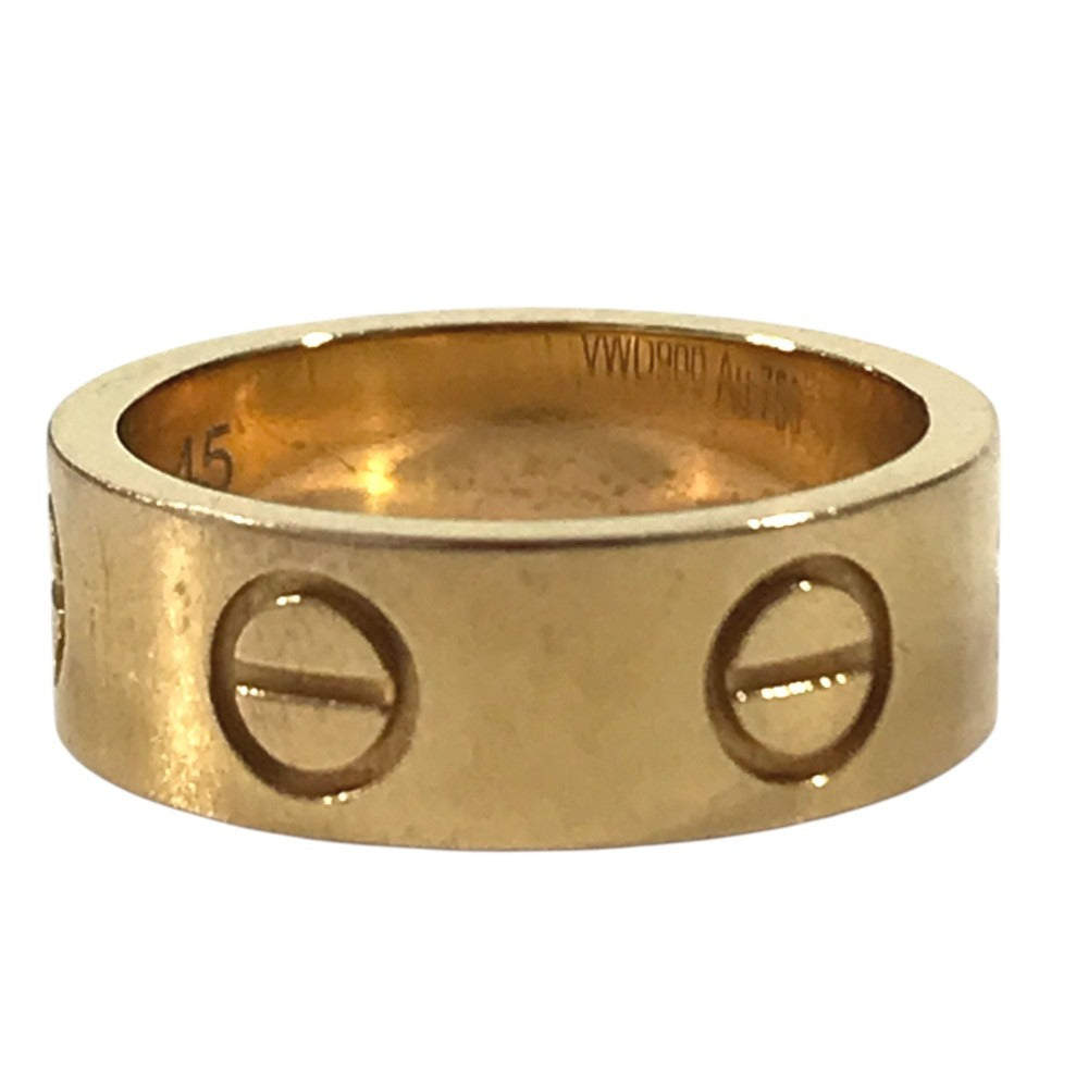 CARTIER Love Ring Accessory Jewelry Ring YG750 Gold Used