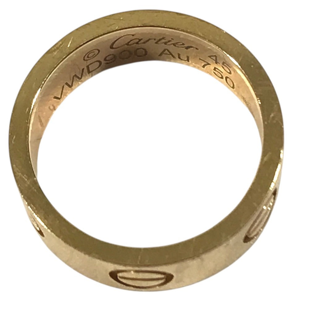 CARTIER Love Ring Accessory Jewelry Ring YG750 Gold Used