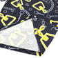 HERMES Kaleidoscope Effect Apparel short sleeve tops Short sleeve T-shirt cotton Navy/yellow Used
