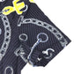 HERMES Kaleidoscope Effect Apparel short sleeve tops Short sleeve T-shirt cotton Navy/yellow Used