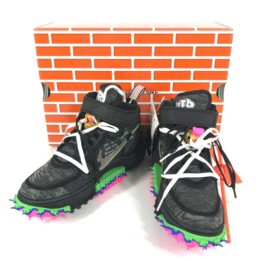 NIKE Off-White collaboration Air Force 1 Mid Shoes shoes sneakers Synthetic resin Black Used