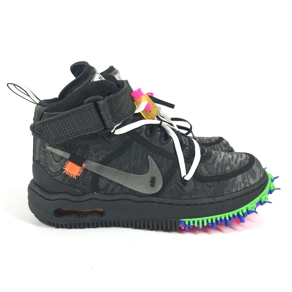 NIKE Off-White collaboration Air Force 1 Mid Shoes shoes sneakers Synthetic resin Black Used