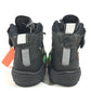 NIKE Off-White collaboration Air Force 1 Mid Shoes shoes sneakers Synthetic resin Black Used