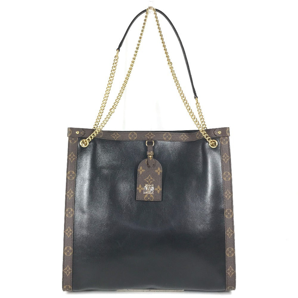 LOUIS VUITTON M13137 Monogram Nova MM Nova MM Double Chain Bag Tote Bag Shoulder Bag Shoulder Bag Leather Noir Black/Brown Used