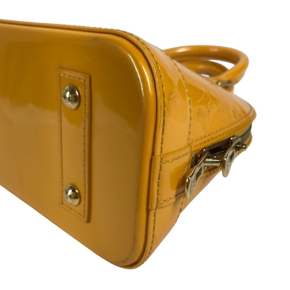 LOUIS VUITTON M91697 MonogramVernis Alma BB 2WAY bag Shoulder Bag Tote Bag Hand Bag MonogramVernis Jaune passion yellow Used