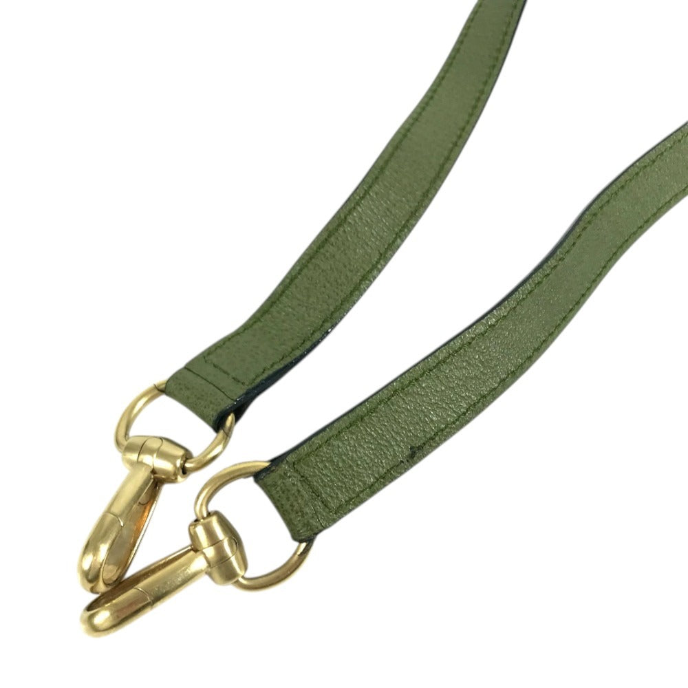 GUCCI 000 121 vintage Bamboo 2WAY bag Hand Bag Shoulder bag Tote Bag Shoulder Bag suede Green Used