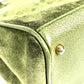 GUCCI 000 121 vintage Bamboo 2WAY bag Hand Bag Shoulder bag Tote Bag Shoulder Bag suede Green Used
