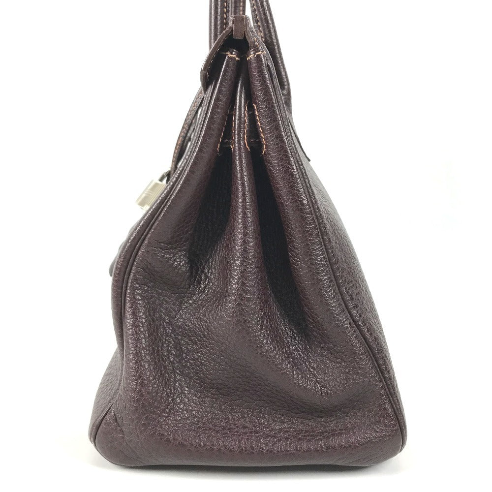 HERMES Birkin30 Birkin 30 Bag Tote Bag Hand Bag Fjord Havana Brown/SilverHardware Used