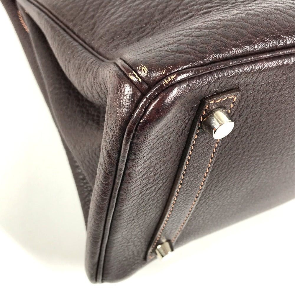 HERMES Birkin30 Birkin 30 Bag Tote Bag Hand Bag Fjord Havana Brown/SilverHardware Used