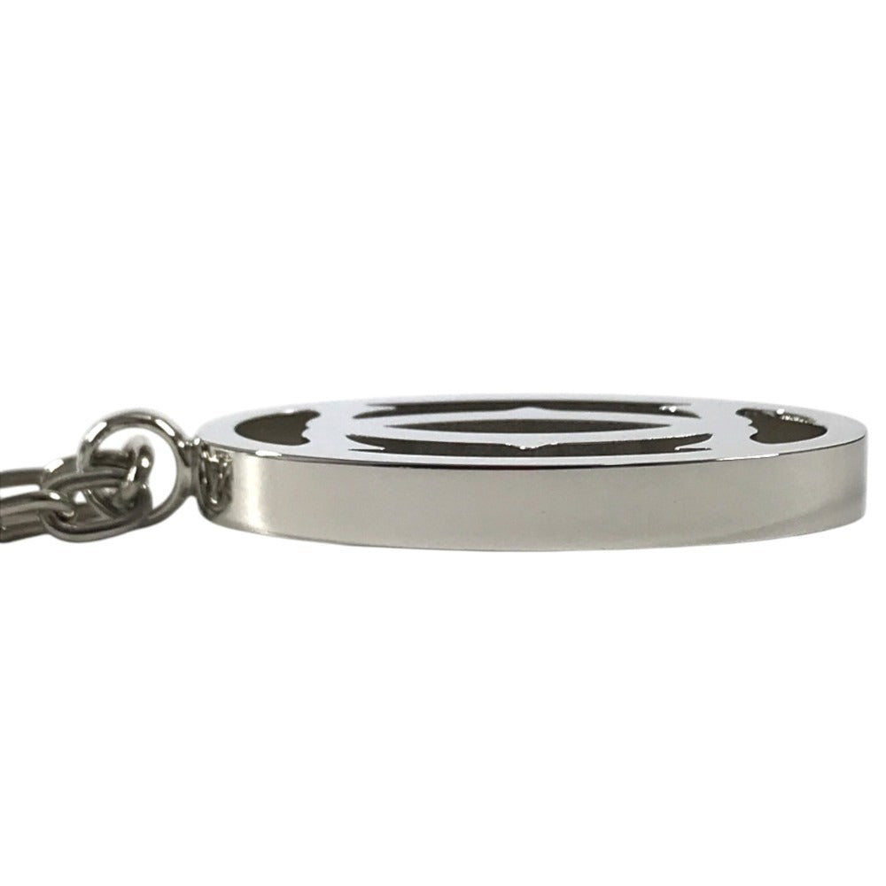 CARTIER T1220148 Charm Key Holder Bag Charm 2C Decor Charm Logo Necklace Choker Chain Necklace Accessory Pendant top Metal Silver Used