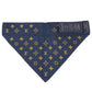 LOUIS VUITTON GI1261 Dog Bandana MM Dog Bandana MM Pet dog Collar cotton Red/Navy Used