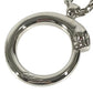 CARTIER Charm Key Holder Bag Charm Panther logo Necklace Choker Chain Necklace Accessory Pendant top Metal Silver Used