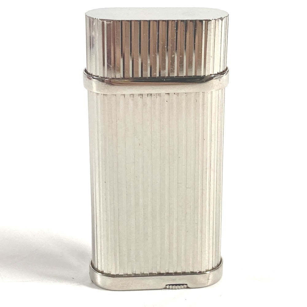 CARTIER logo Smoking accessories, cigarette smoke Lighter Metal Silver Used