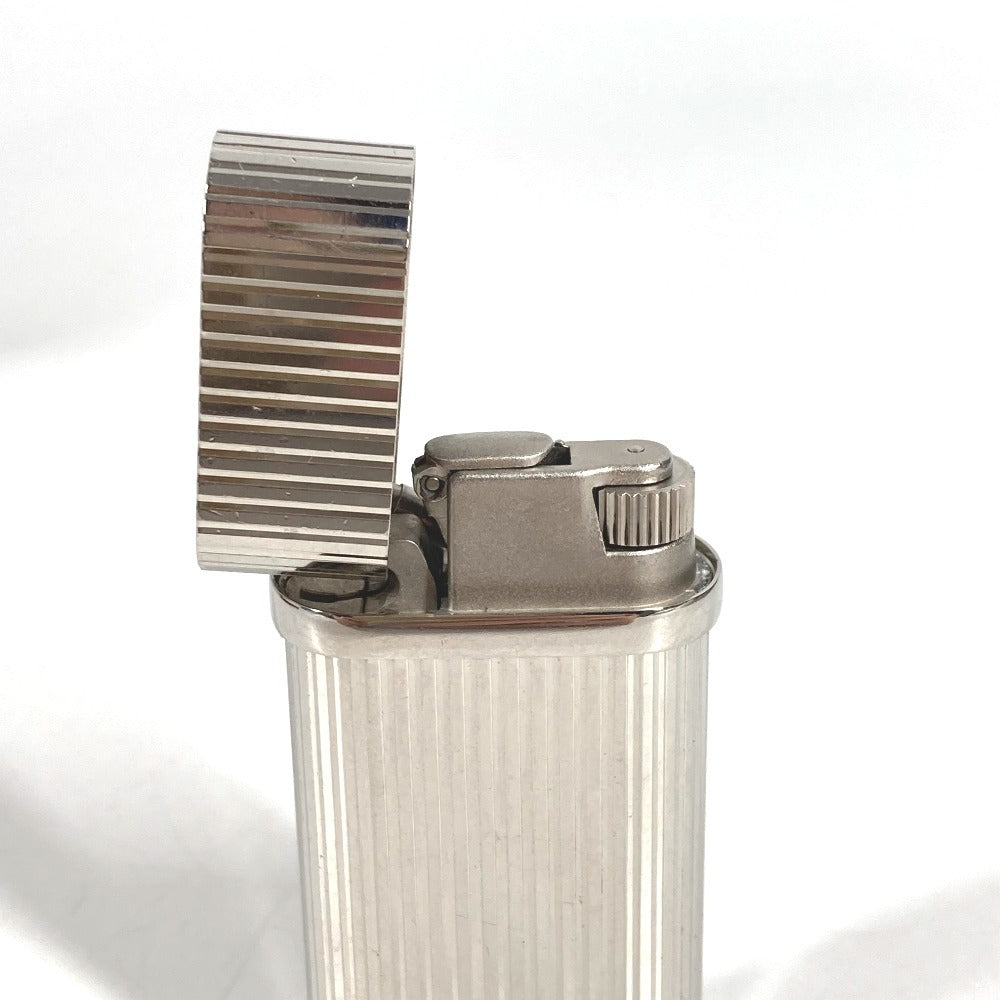 CARTIER logo Smoking accessories, cigarette smoke Lighter Metal Silver Used