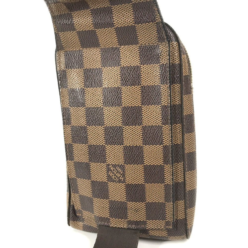 LOUIS VUITTON N51994 Damier Geronimos old Bag Shoulder Bag Waist Pouch body bag Damier Canvas Ebene Brown Used