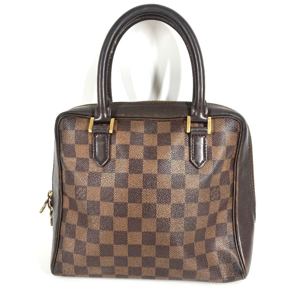 LOUIS VUITTON N51150 Damier Brera Bag Hand Bag Damier Canvas Ebene Brown Used