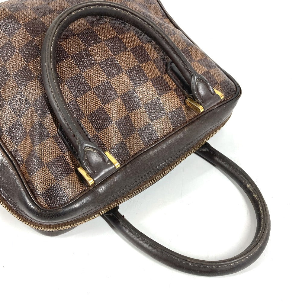 LOUIS VUITTON N51150 Damier Brera Bag Hand Bag Damier Canvas Ebene Brown Used