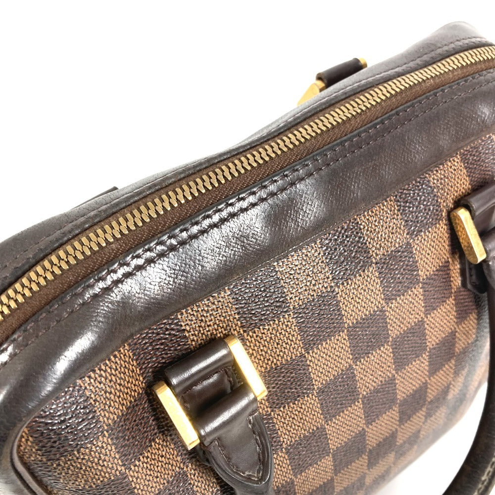 LOUIS VUITTON N51150 Damier Brera Bag Hand Bag Damier Canvas Ebene Brown Used