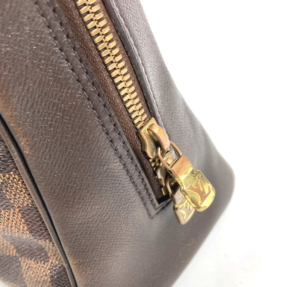 LOUIS VUITTON N51150 Damier Brera Bag Hand Bag Damier Canvas Ebene Brown Used
