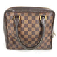 LOUIS VUITTON N51150 Damier Brera Bag Hand Bag Damier Canvas Ebene Brown Used